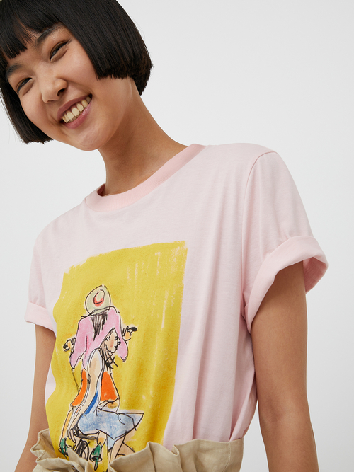 イラスト Tシャツ 詳細画像 ローズピンク 8